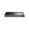 switch jetstream poe+ administrable capa 2, 24 puertos 10/100/1000 mbps + 4 puertos sfp 384 w