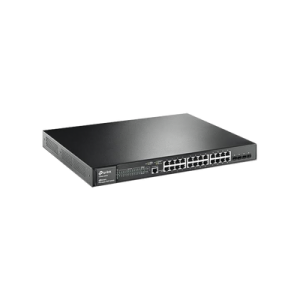 switch jetstream poe+ administrable capa 2, 24 puertos 10/100/1000 mbps + 4 puertos sfp 384 w