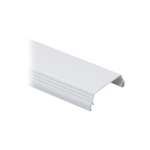 cubierta (tapa) tipo bisagra para canaleta t 45, de pvc rígido, 60.3 x 19.1 x 2438.4 mm, color blanco mate