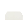tapa final, para uso con canaleta t45, material pvc rígido, color blanco mate