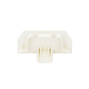 tapa final, para uso con canaleta t45, material pvc rígido, color blanco mate