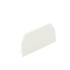 tapa final, para uso con canaleta t45, material pvc rígido, color blanco mate