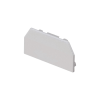 tapa final, para uso con canaleta t45, material pvc rígido, color blanco mate
