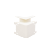 esquinero interior, para uso con canaleta t45, material pvc rígido, color blanco mate