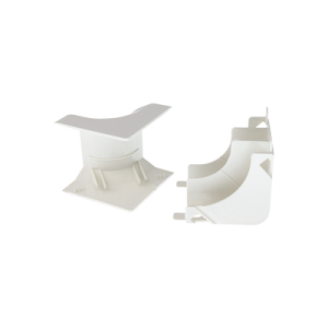 esquinero interior, para uso con canaleta t45, material pvc rígido, color blanco mate