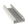 base para canaleta t 70, de pvc rígido, con orificios perforados para montaje, 103.3 x 44.9 x 2400 mm, color blanco mate