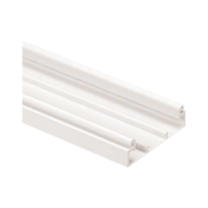 base para canaleta t 70, de pvc rígido, con orificios perforados para montaje, 103.3 x 44.9 x 1828.8 mm, color blanco