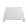 cubierta para canaleta t 70, de pvc rígido, 70.1 x 9.1 x 2400 mm, color blanco mate