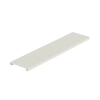 cubierta para canaleta t 70, de pvc rígido, 70.1 x 9.1 x 2400 mm, color blanco mate