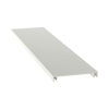 cubierta para canaleta t 70, de pvc rígido, 70.1 x 9.1 x 2400 mm, color blanco mate