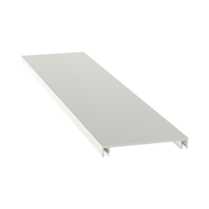 cubierta para canaleta t 70, de pvc rígido, 70.1 x 9.1 x 1828.8 mm, color blanco