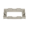 soporte para montaje de faceplates en canaleta t70, de pvc rígido, color gris internacional