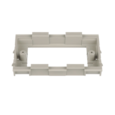 soporte para montaje de faceplates en canaleta t70, de pvc rígido, color gris internacional soporte para montaje de faceplates en canaleta t70, de pvc rígido, color gris internacional