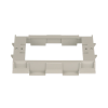 soporte para montaje de faceplates en canaleta t70, de pvc rígido, color gris internacional