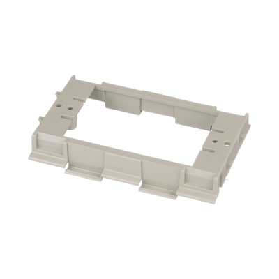 soporte para montaje de faceplates en canaleta t70, de pvc rígido, color gris internacional soporte para montaje de faceplates en canaleta t70, de pvc rígido, color gris internacional
