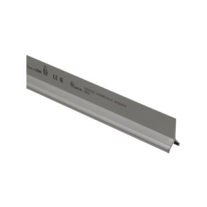 divisor para uso con canaletas t70, material pvc rígido, 2.4 m de largo, color gris internacional