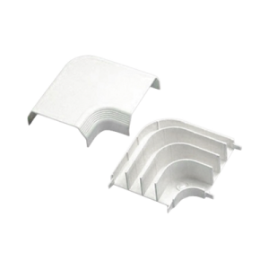 curva de radio controlado, para uso con canaleta t70, material pvc rígido, color blanco mate
