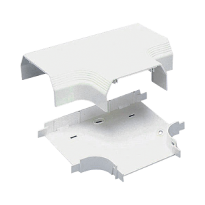 accesorio en "t", para uso con canaleta t70, material pvc rígido, color blanco mate