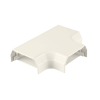 accesorio en "t", para uso con canaleta t70, material pvc rígido, color blanco