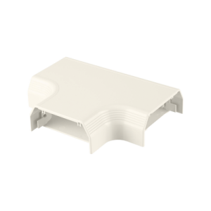 accesorio en "t", para uso con canaleta t70, material pvc rígido, color blanco