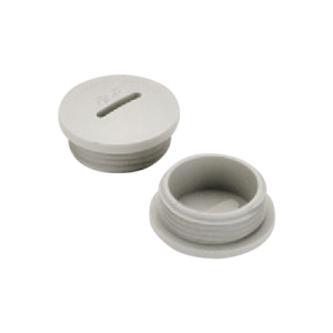 tapón roscado de 1/2" para caja cuadrada a prueba de intemperie.