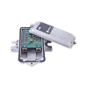 protector poe metálico individual para exterior contra descargas atmosféricas con puertos rj45 10/100 mbps