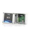 modulo wifi con gabinete para uso en energizadores yonusa/aplicación sin costo/activación remota de 4 salidas tipo relay con alta capacidad.