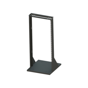 bastidor rack de 19 x 72 pulgadas con base extendida para montaje de equipo.