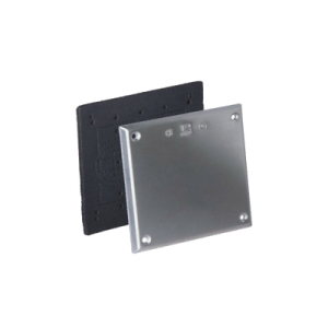 tapa cuadrada ciega de aluminio con pvc uretano