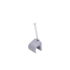 grapa para cable redondo de 10mm color gris (100pzs) (3104 00100)