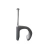 grapa para cable redondo de 14mm color gris (100pzs) (3105 00100)