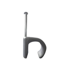 grapa para cable redondo de 14mm color gris (100pzs) (3105 00100)