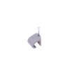 grapa para cable redondo de 14mm color gris (100pzs) (3105 00100)