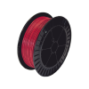 bobina de 152 metros de cable detector de calor, temperatura fija 68 grados celsius, recubrimiento de nylon rojo para aplicaciones en exterior, con guía acerada