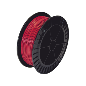 bobina de 152 metros de cable detector de calor, temperatura fija 68 grados celsius, recubrimiento de nylon rojo para aplicaciones en exterior, con guía acerada