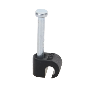grapa negra para fibra óptica redonda de 3 mm (100pzs) (3101 00400)
