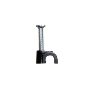 grapa para cable redondo de 4mm color negro (100pzs) (3301 01300)