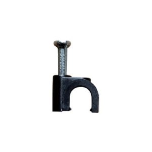 grapa para cable redondo de 6mm color negro (100pzs) (3302 01300)