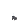 grapa reforzada para cable redondo de 7mm color negro (100pzs) (3103 00300)