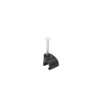 grapa reforzada para cable redondo de 7mm con clavo de 1" color negro (100pzs) (3103 00301)