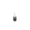 grapa reforzada para cable redondo de 7mm con clavo de 1" color negro (100pzs) (3103 00301)