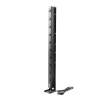 pdu vertical de 10 contactos (nema 5 15r). volt. ent./sal.: 120vca/15a compatible con racks eirl y eiqr.