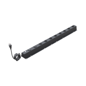 pdu vertical de 10 contactos (nema 5 15r). volt. ent./sal.: 120vca/15a compatible con racks eirl y eiqr.