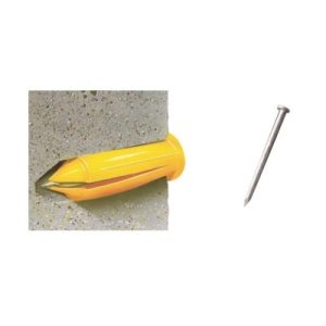 kit de 20 taquetes y 20 clavos 1" para muro falso (1207 03230)