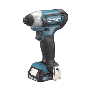 atornillador de impacto, entrada hexagonal de ¼”. 2 baterías de 12v de 1.5 amperes y cargador.