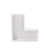 sección en "l" color blanco de pvc auto extinguible, para canaleta tek100 (5576 12100)