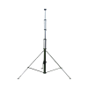 mástil telescópico retraible manual de 9 metros con accesorios. incluye tripie.