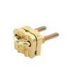 conector de varilla 3/4" a cable calibre 2/0 awg a 350 kcm.