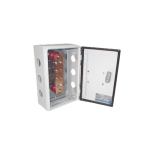 barra para unión de cobre estañado, con capacidad de 1000a, medidas 7 7/8 x 2 x 1/4 in. con aisladores (sin gabinete)