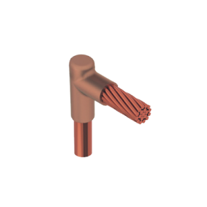 molde para soldadura exotermica tipo l, tope varilla 5/8 in a cable 2/0 awg
